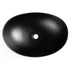 Hand Hammered Aluminum 19 inch Harbor Oval Vessel Bathroom Sink - Matte Black